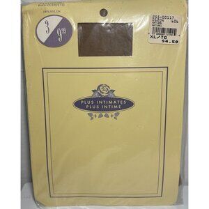 Plus Intimates Panyhose Womens 100% Nylon XL Beige